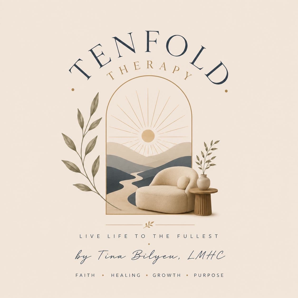 Tenfold Therapy: live life to the fullest, by Tina Bilyeu, LMHC